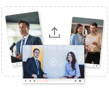 User uploading video file for editing and optimization