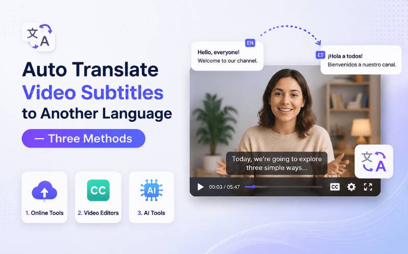Auto Translate Video Subtitles to Another Language explained with practical examples