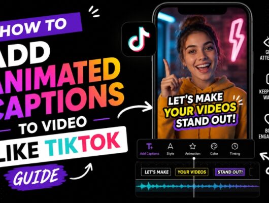 How to add animated captions to video like tiktok free AI guide