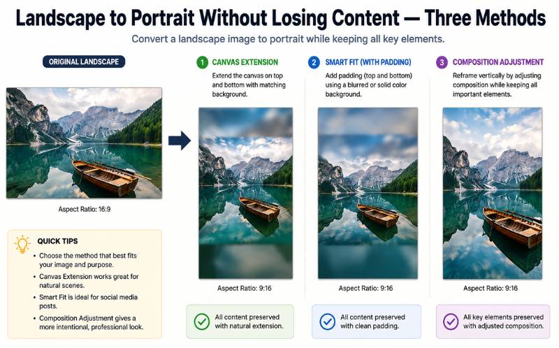 Landscape to Portrait Without Losing Content explained with practical examples