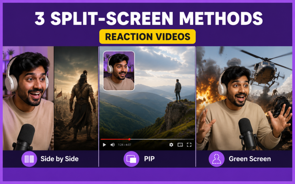 How to Make Reaction Videos for Tiktok and Youtube step by step workflow 2026