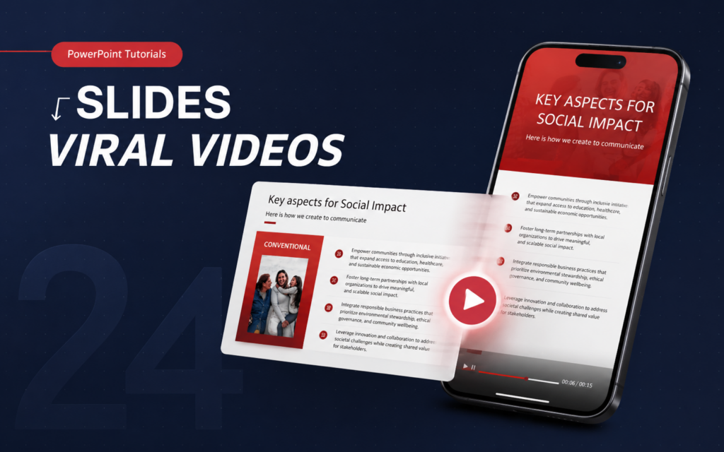 Powerpoint to Video Converter for Social Media tips and settings for social media
