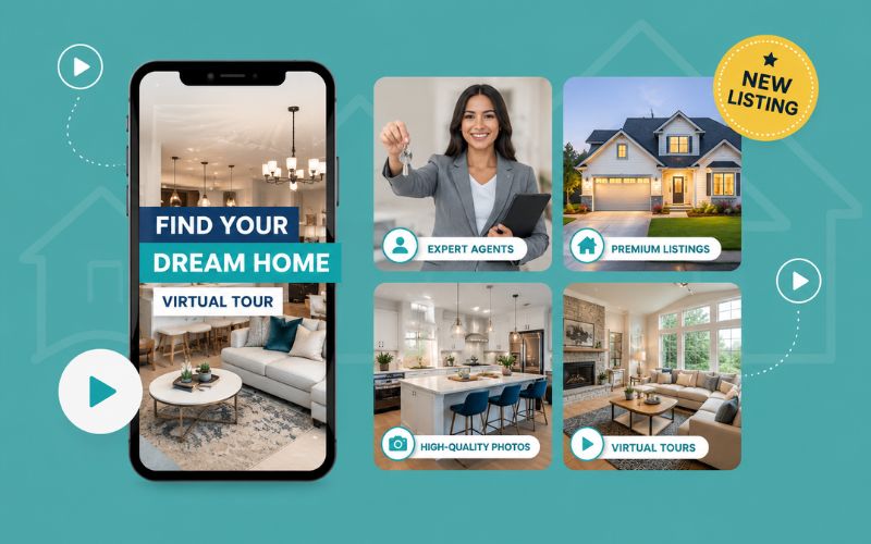 How to Make Property Listing Videos for Social Media with Phone comparison and best practice guide