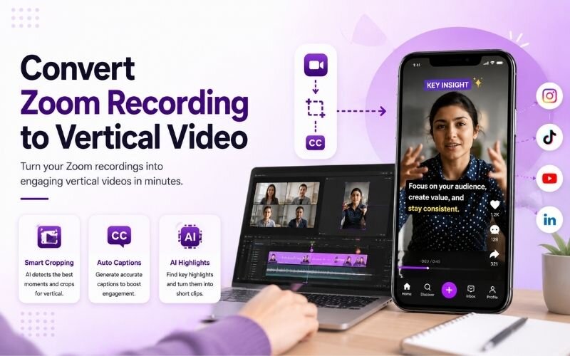 How to Repurpose Zoom Recordings into Social Media Clips